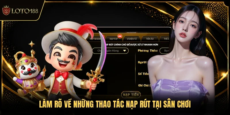 Làm rõ về những thao tác nạp rút tại sân chơi